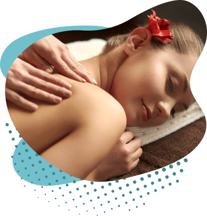 Mulher recebendo massagem